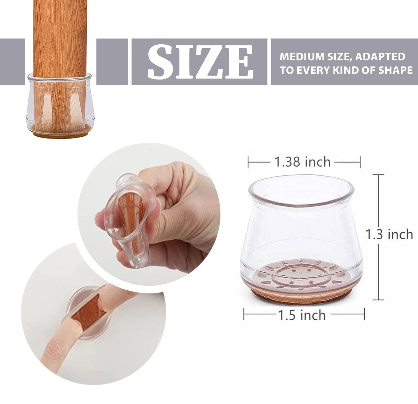 Silicone Chair Leg Floor Protectors