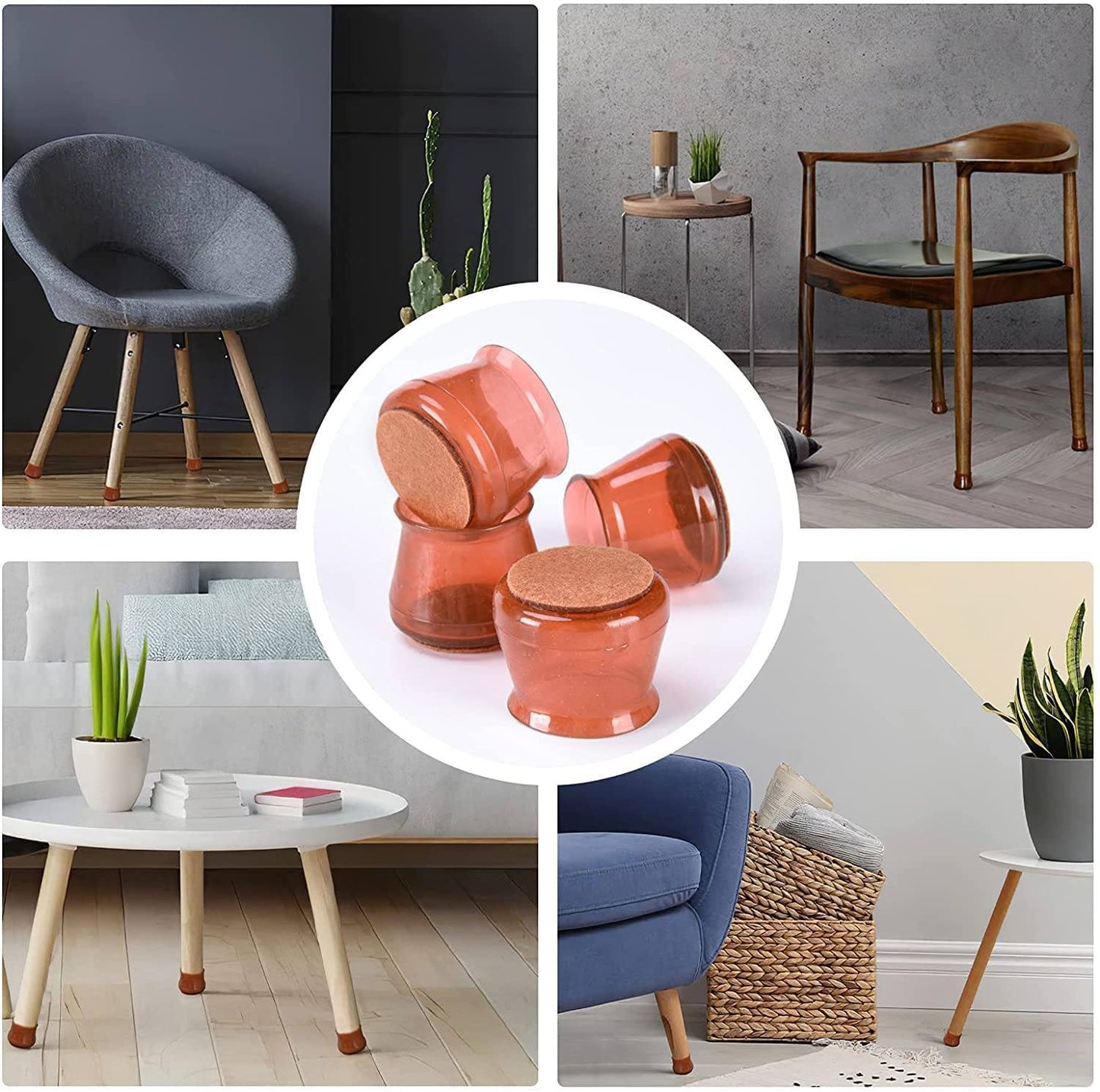 Silicone Chair Leg Floor Protectors