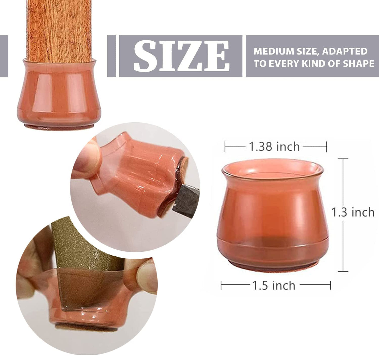 Silicone Chair Leg Floor Protectors