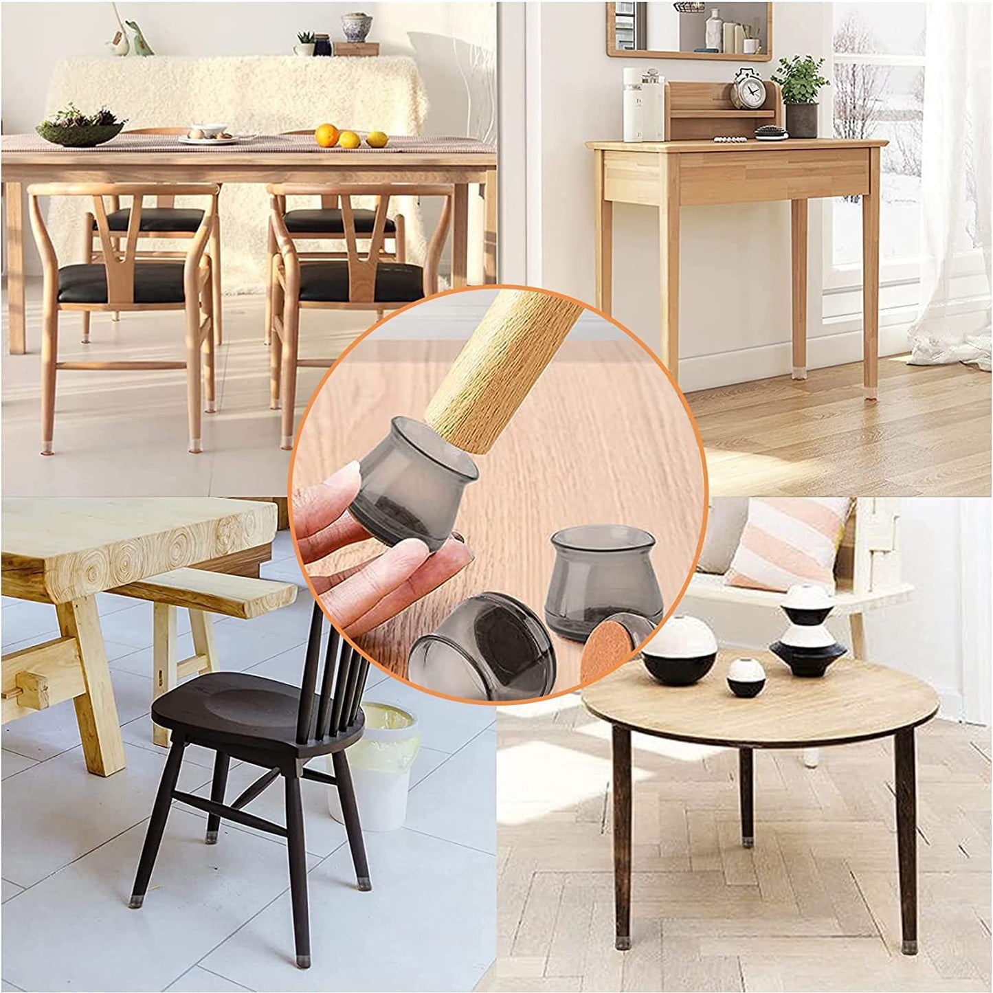 Silicone Chair Leg Floor Protectors