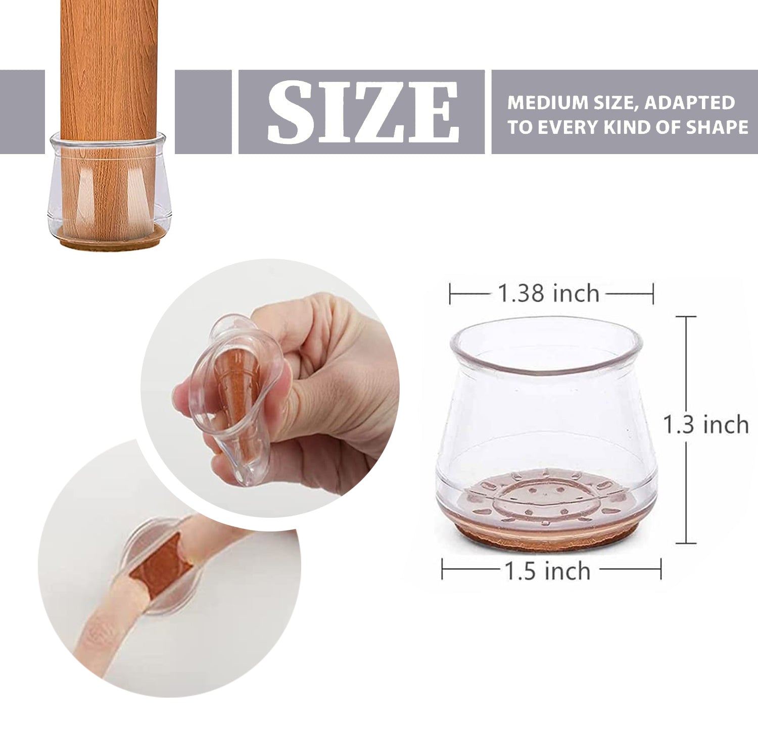 Silicone Chair Leg Floor Protectors