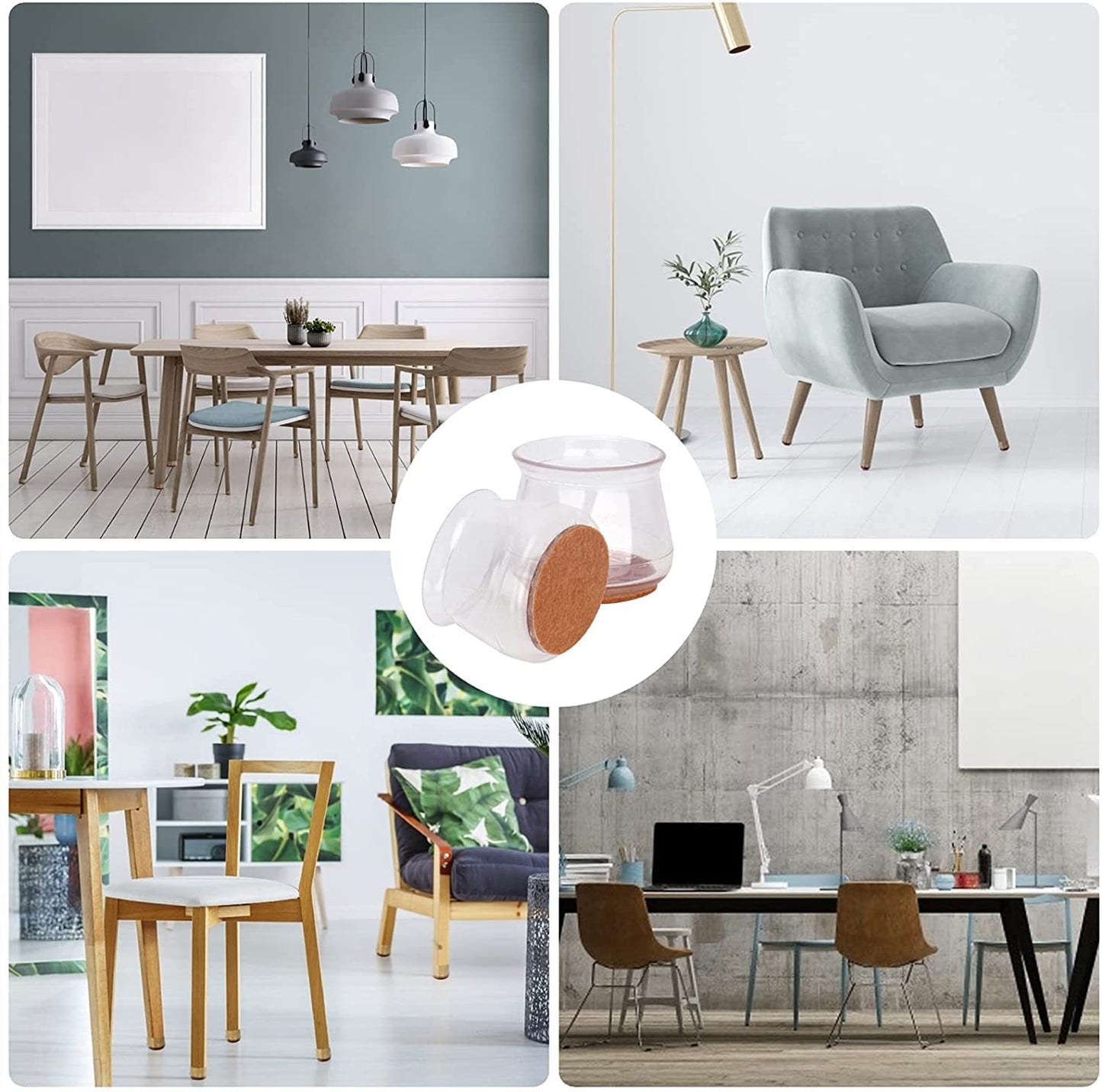 Silicone Chair Leg Floor Protectors