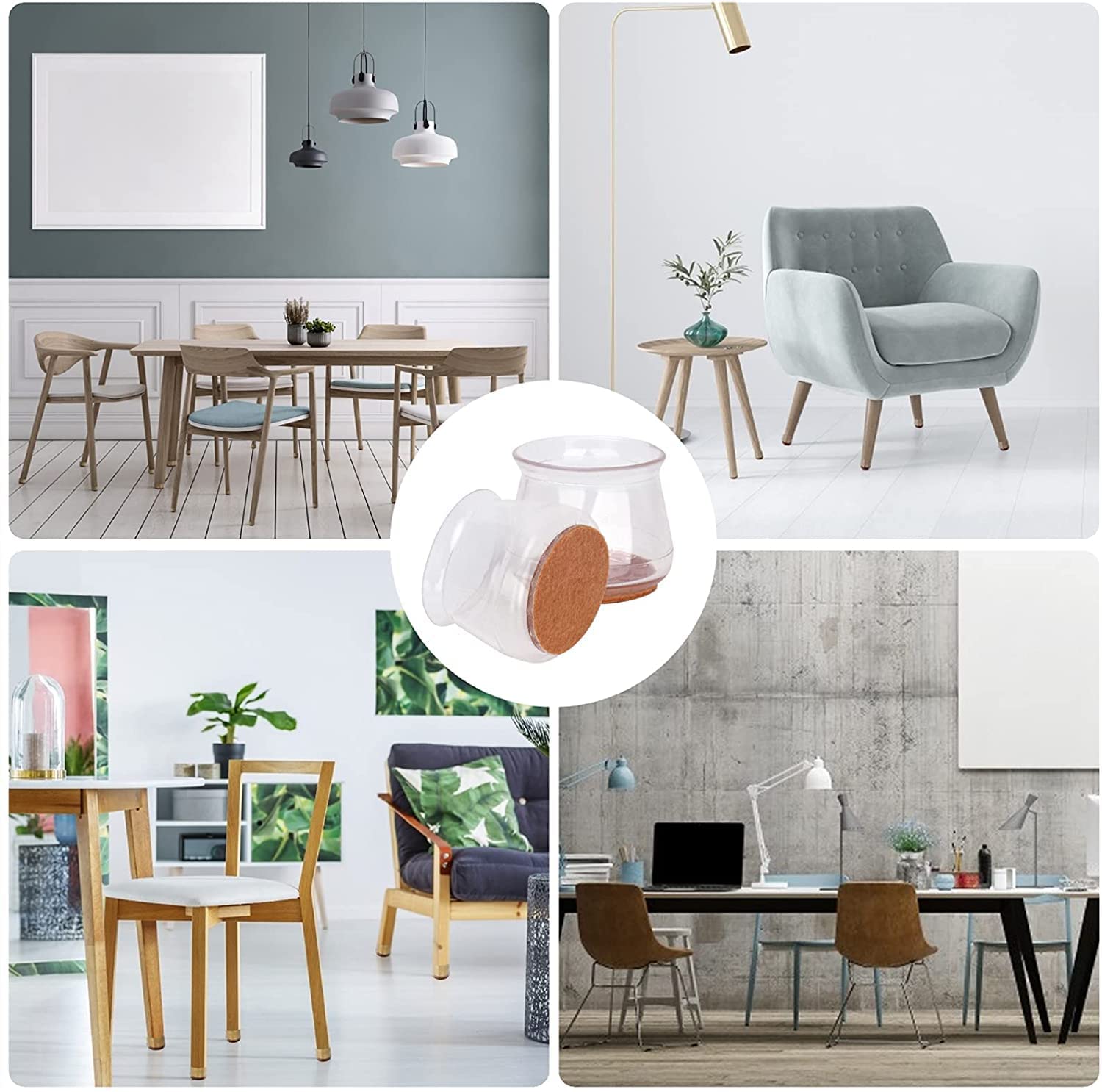 Silicone Chair Leg Floor Protectors